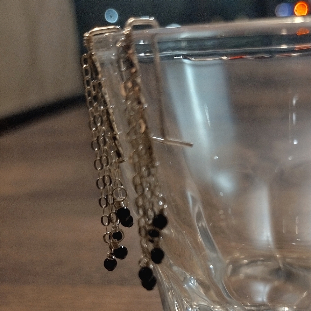 Balls & Chains Metal Dangle Earrings